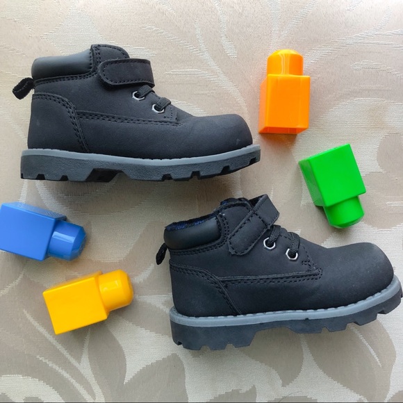 baby boy black boots